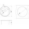 Кухонная мойка GRANULA СТАНДАРТ ST-4802 черный 4802 CHEPHYII